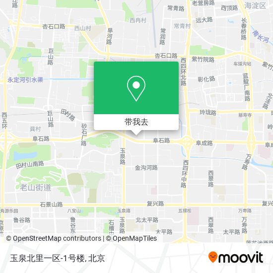 玉泉北里一区-1号楼地图