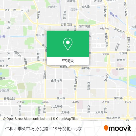 仁和四季菜市场(永定路乙19号院北)地图
