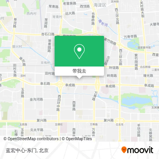 蓝宏中心-东门地图
