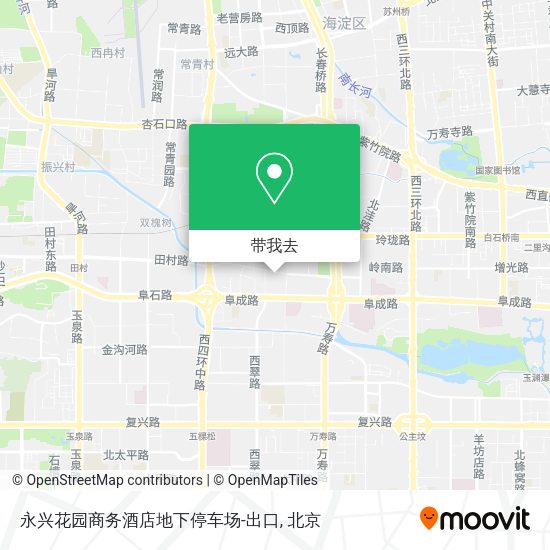 永兴花园商务酒店地下停车场-出口地图
