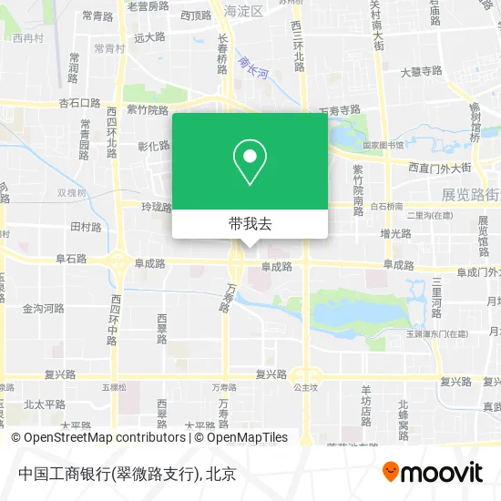 中国工商银行(翠微路支行)地图