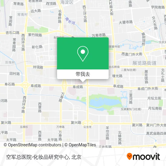 空军总医院-化妆品研究中心地图