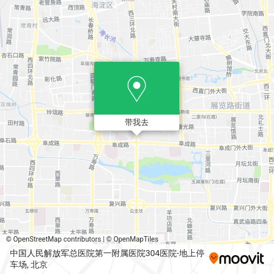 中国人民解放军总医院第一附属医院304医院-地上停车场地图