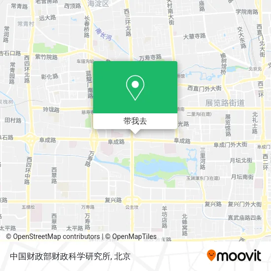 中国财政部财政科学研究所地图