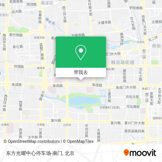 东方光耀中心停车场-南门地图