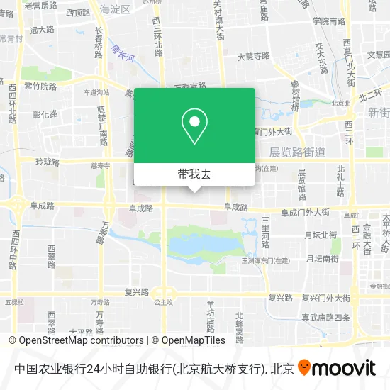 中国农业银行24小时自助银行(北京航天桥支行)地图