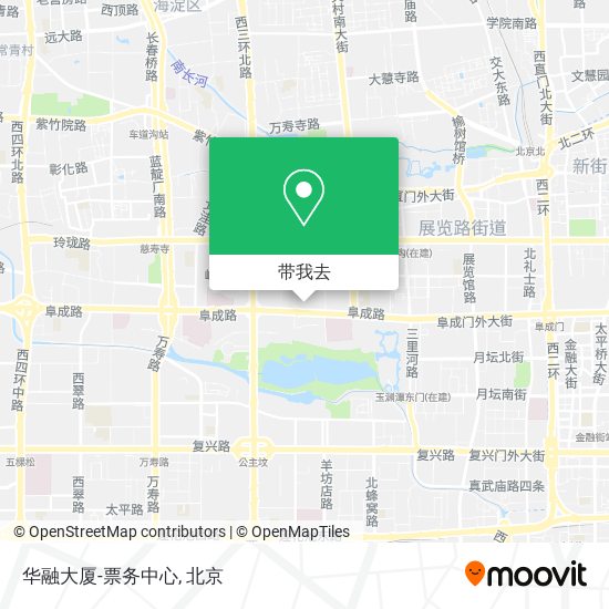 华融大厦-票务中心地图