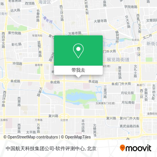 中国航天科技集团公司-软件评测中心地图