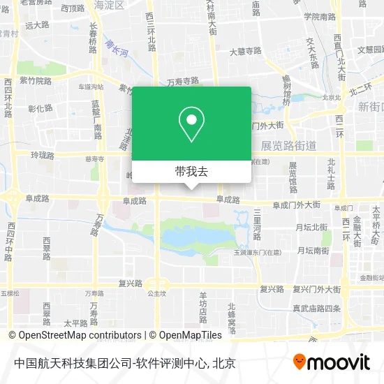 中国航天科技集团公司-软件评测中心地图
