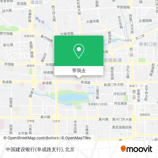 中国建设银行(阜成路支行)地图
