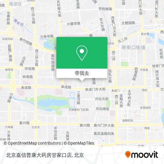 北京嘉信普康大药房甘家口店地图