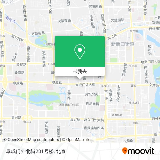 阜成门外北街281号楼地图