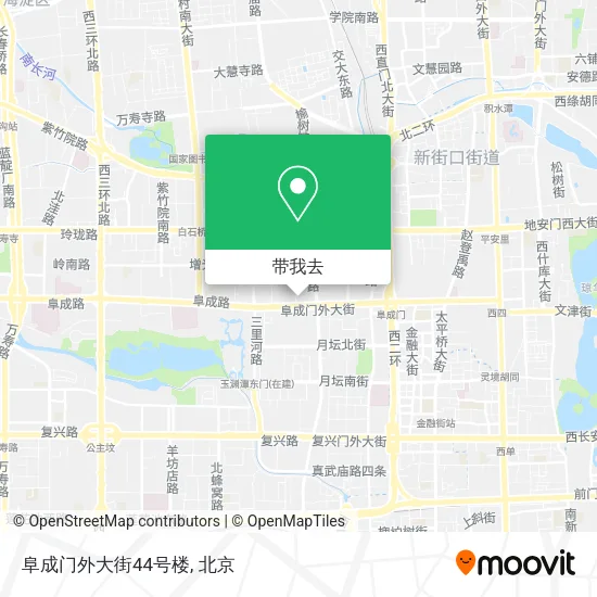 阜成门外大街44号楼地图