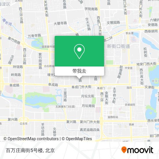 百万庄南街5号楼地图