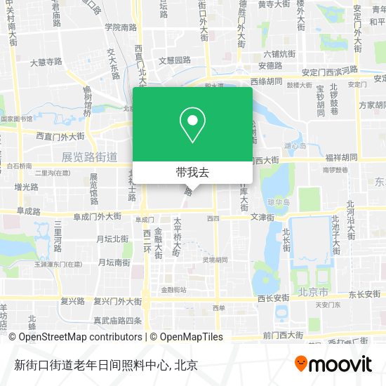 新街口街道老年日间照料中心地图