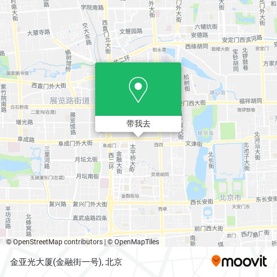 金亚光大厦(金融街一号)地图