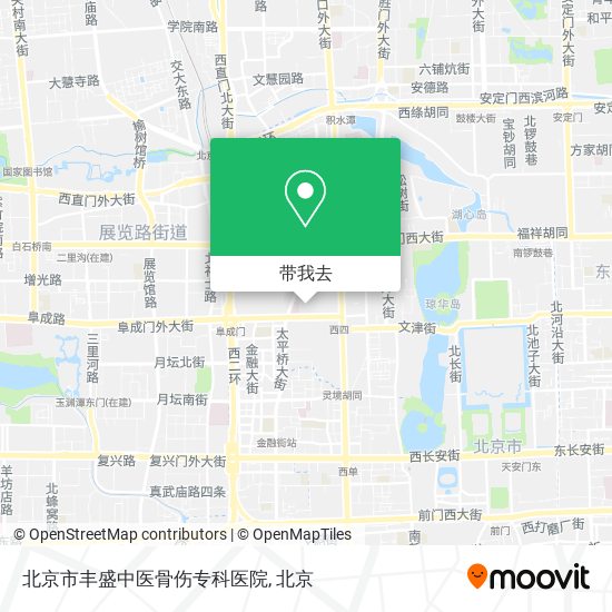 北京市丰盛中医骨伤专科医院地图