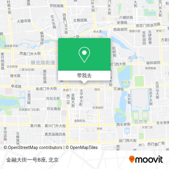 金融大街一号B座地图
