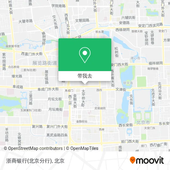 浙商银行(北京分行)地图