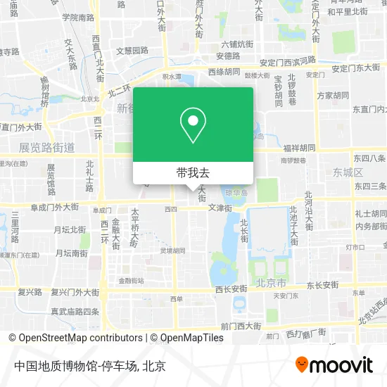中国地质博物馆-停车场地图