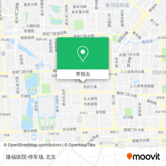 隆福医院-停车场地图