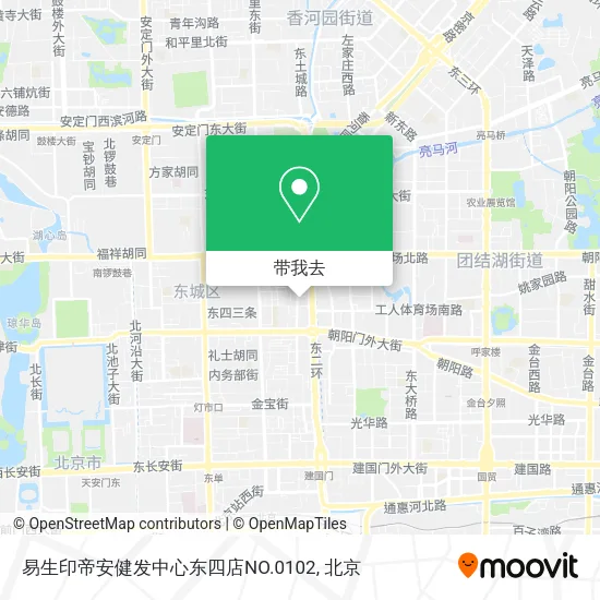 易生印帝安健发中心东四店NO.0102地图