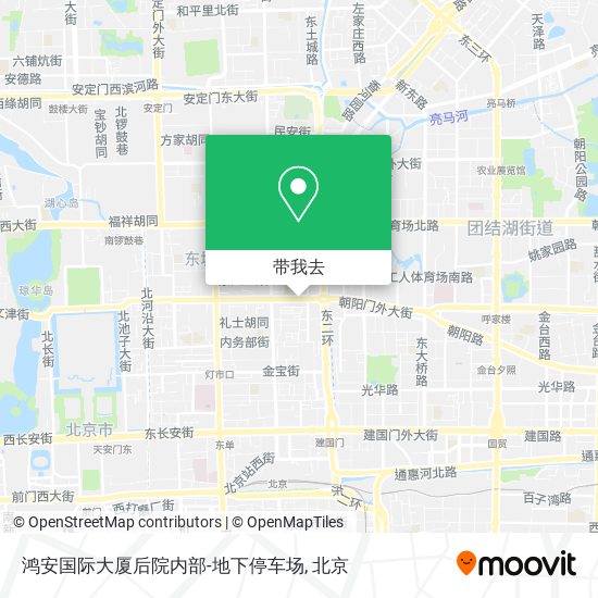 鸿安国际大厦后院内部-地下停车场地图