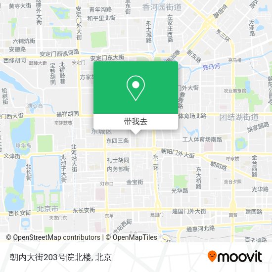 朝内大街203号院北楼地图
