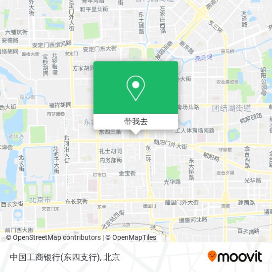中国工商银行(东四支行)地图
