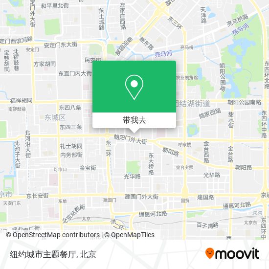 纽约城市主题餐厅地图