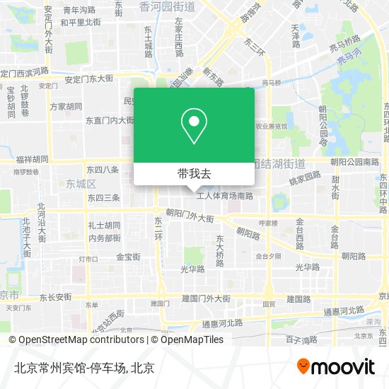 北京常州宾馆-停车场地图