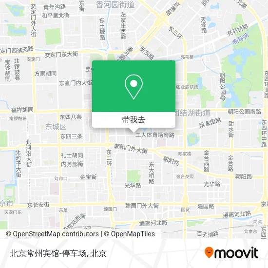 北京常州宾馆-停车场地图