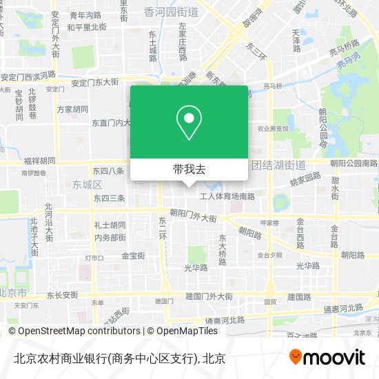 北京农村商业银行(商务中心区支行)地图