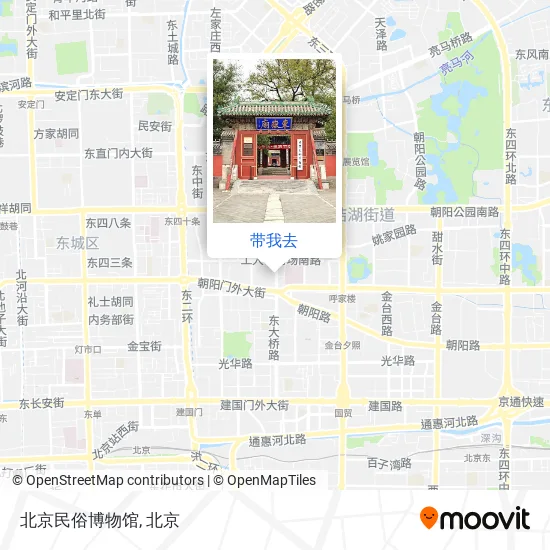 北京民俗博物馆地图