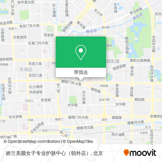 娇兰美颜女子专业护肤中心（朝外店）地图