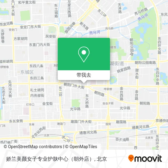 娇兰美颜女子专业护肤中心（朝外店）地图