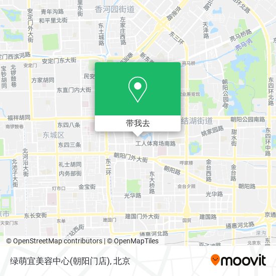 绿萌宜美容中心(朝阳门店)地图