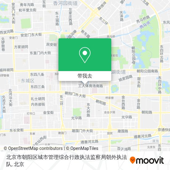 北京市朝阳区城市管理综合行政执法监察局朝外执法队地图