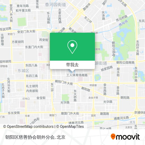 朝阳区慈善协会朝外分会地图