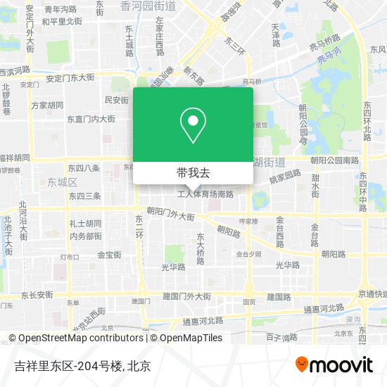 吉祥里东区-204号楼地图