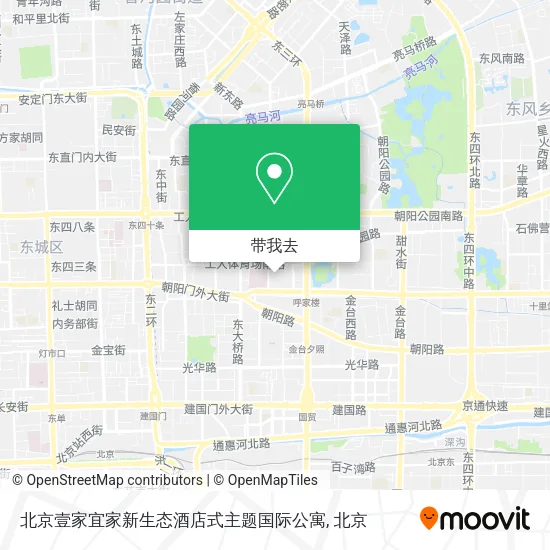 北京壹家宜家新生态酒店式主题国际公寓地图