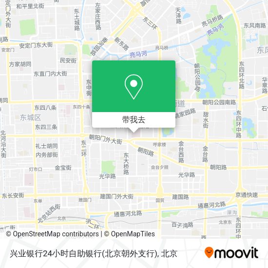 兴业银行24小时自助银行(北京朝外支行)地图