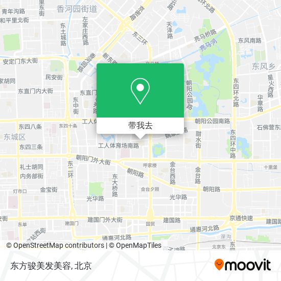 东方骏美发美容地图