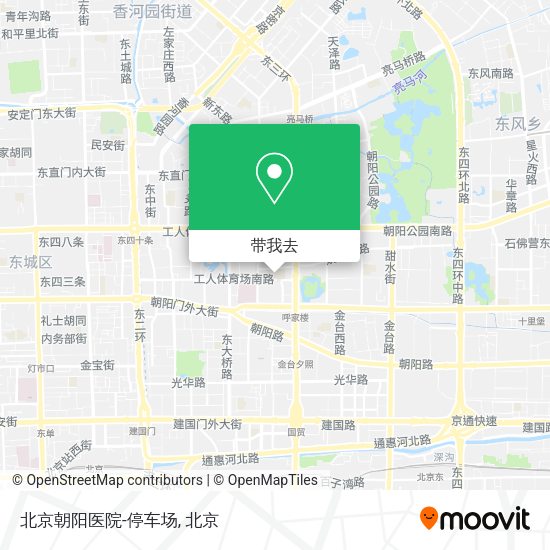 北京朝阳医院-停车场地图