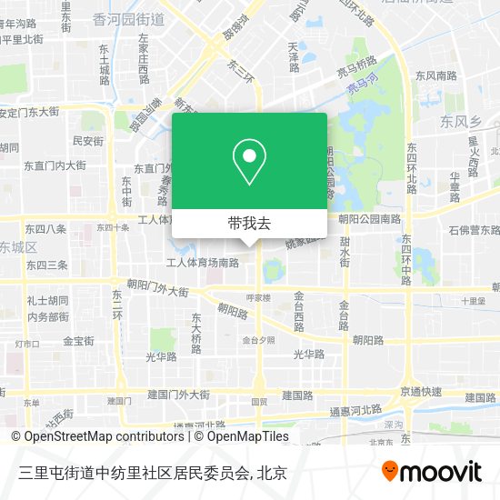 三里屯街道中纺里社区居民委员会地图