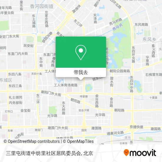 三里屯街道中纺里社区居民委员会地图