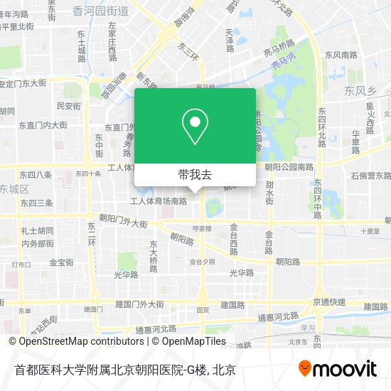 首都医科大学附属北京朝阳医院-G楼地图