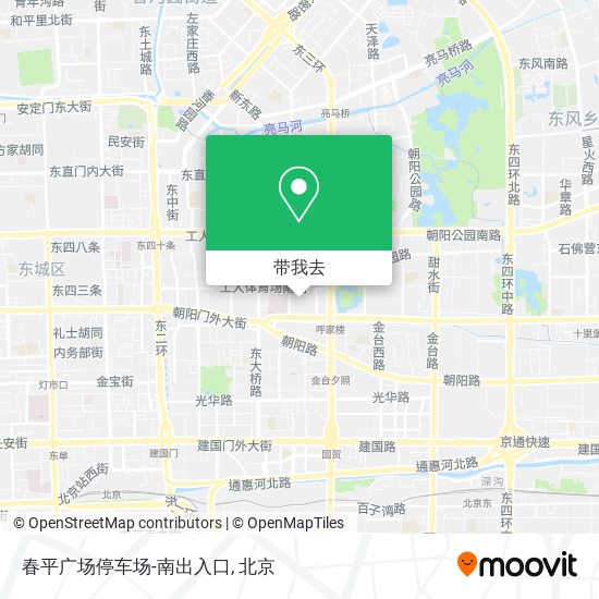 春平广场停车场-南出入口地图