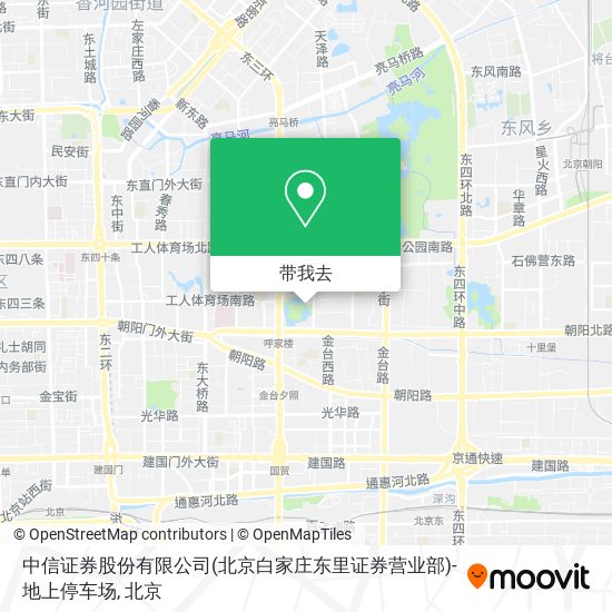 中信证券股份有限公司(北京白家庄东里证券营业部)-地上停车场地图