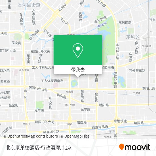 北京康莱德酒店-行政酒廊地图